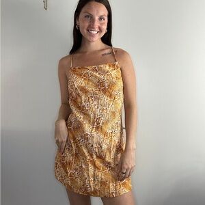 Billabong Snake Print Mini Dress
